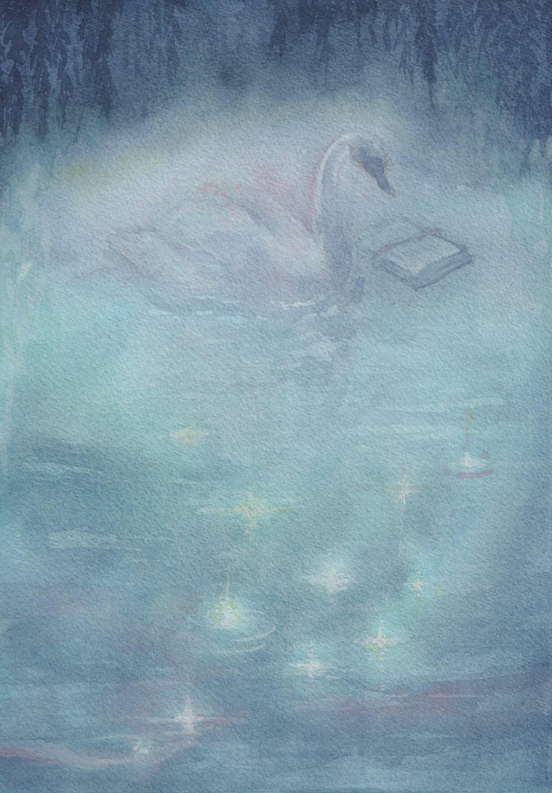 Watercolour painting titled Only in Reflections Is It Revealed